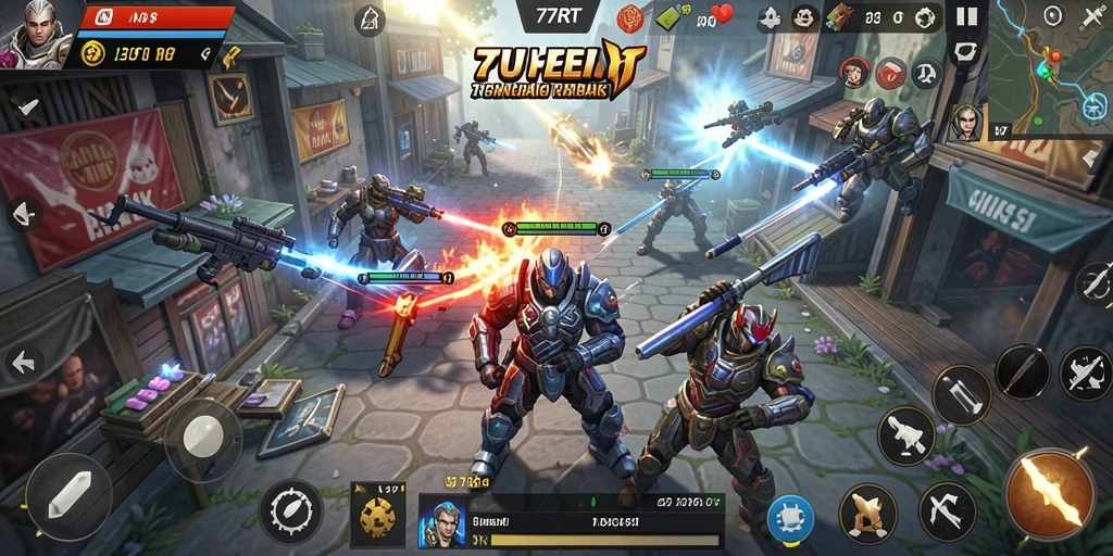 Tampilan menarik gameplay strategi yang mendebarkan.