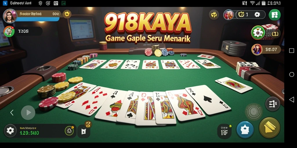 Gameplay seru Gaple di 918KAYA dengan tampilan yang menarik.