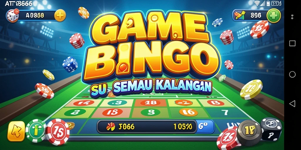 Screenshot gameplay AT866 dengan suasana Bingo yang ceria.