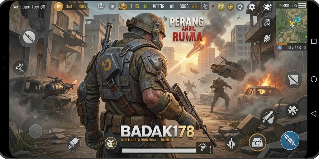 Tampilan aksi seru di BADAK178 dalam pertempuran Battle Royale
