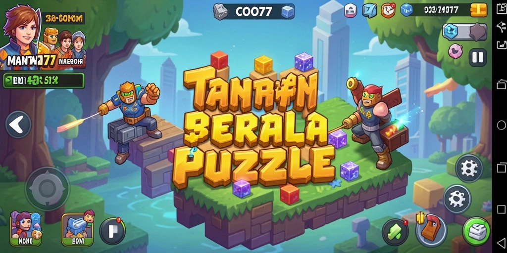 Screenshot menunjukkan gameplay seru dan tantangan puzzle di COO77.