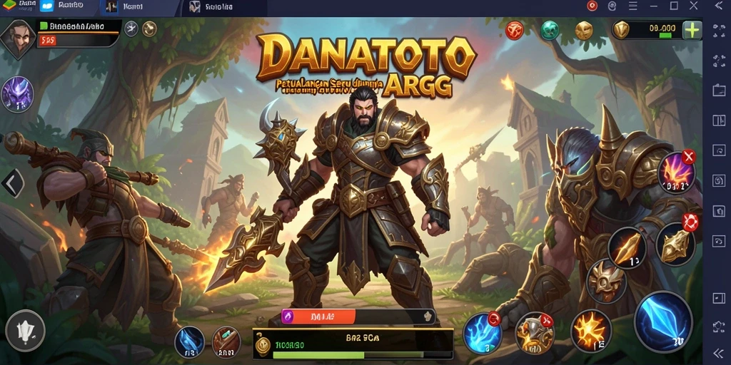 Tampilan gameplay <strong>DANATOTO</strong> yang penuh aksi dan strategi.