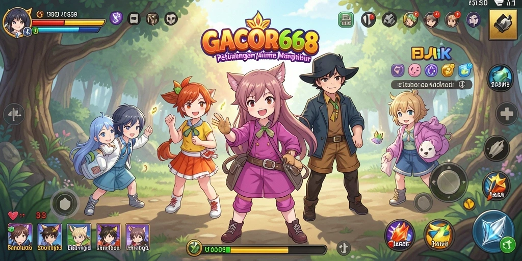 Screenshot gameplay GACOR668 yang menampilkan pertarungan antar karakter.