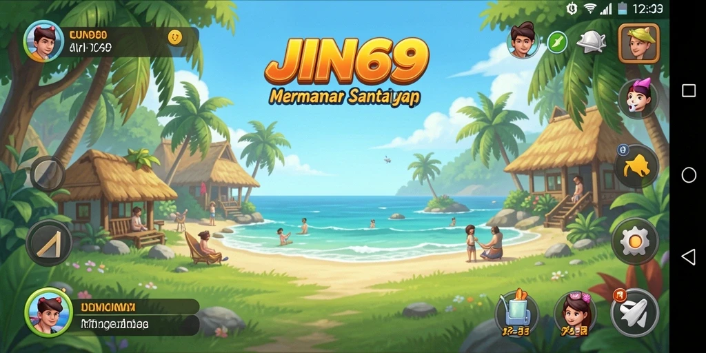 Tampilan gameplay JIN69 yang penuh warna dan menarik.