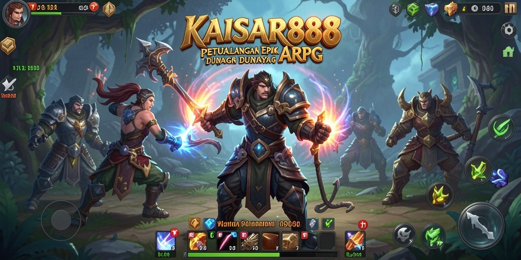 Tampilan menarik dari gameplay ARPG di KAISAR888.