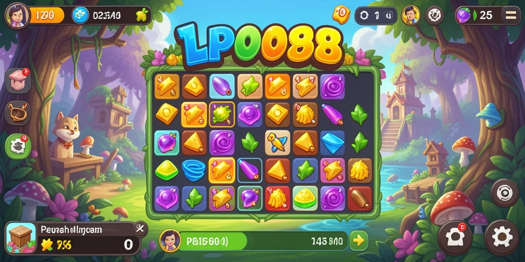 Tampilan gameplay menakjubkan dari LPO88 dengan warna cerah dan elemen menarik.