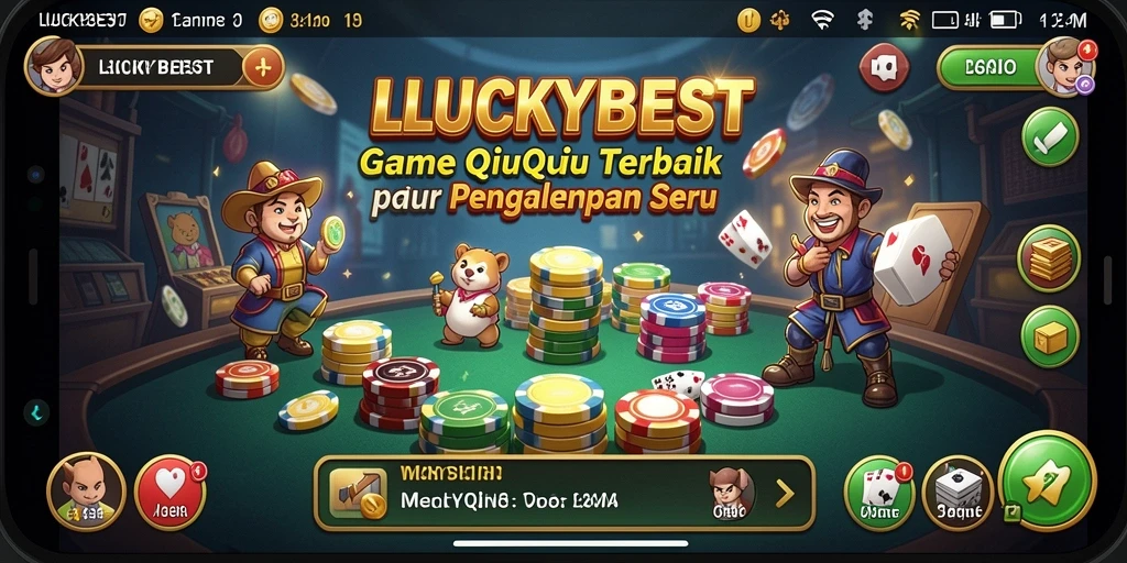 Tampilan gameplay seru dalam LUCKYBEST QiuQiu.