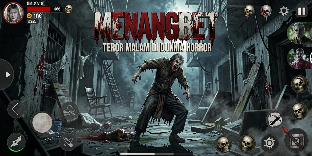 Gameplay menegangkan di MENANGBET dengan suasana Horror yang mencekam.