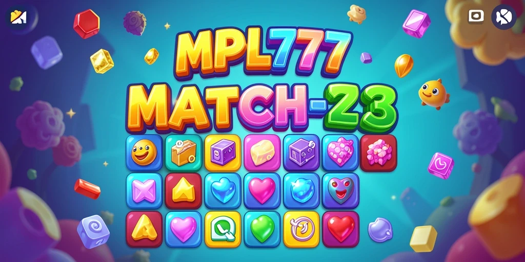 Screenshot utama menunjukkan keindahan gameplay Match-3 yang dinamis.