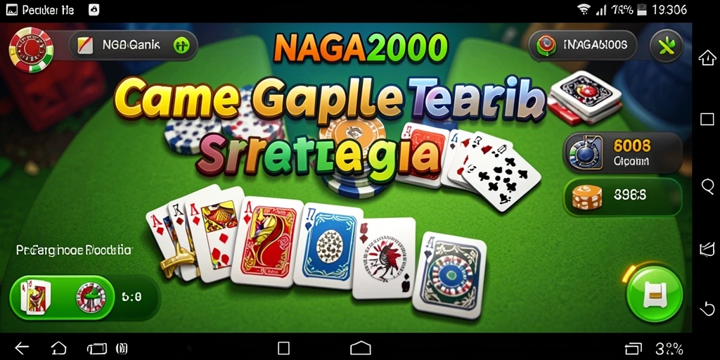 Screenshot permainan Gaple NAGA2000 dengan tampilan antarmuka menarik.