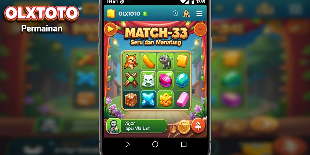 Tampilan gameplay OLXTOTO dengan keseruan mencocokkan buah.