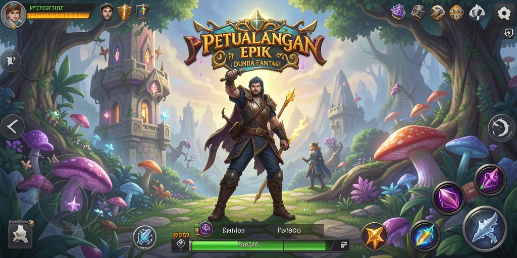 Tampilan gameplay PT707 yang epik dalam pertempuran RPG.