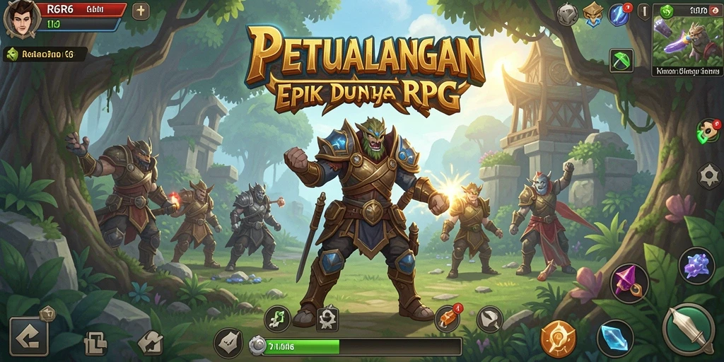 Tampilan gameplay RPG R6R6 yang memukau dan mendebarkan.