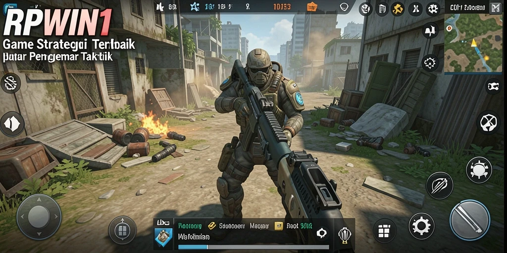 Tampilan gameplay RPWIN1 yang memukau dengan aksi strategi menarik.