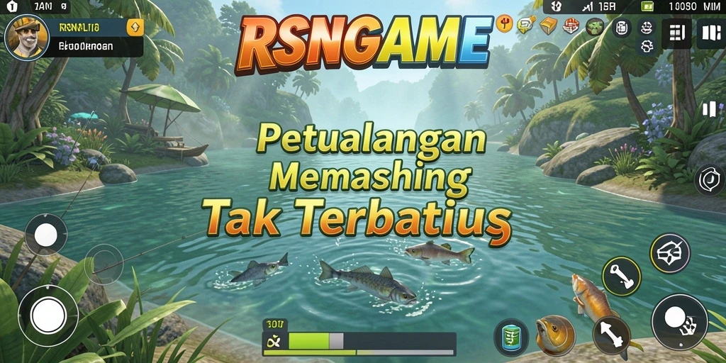Tampilan menarik saat menangkap ikan di RSNGAME.