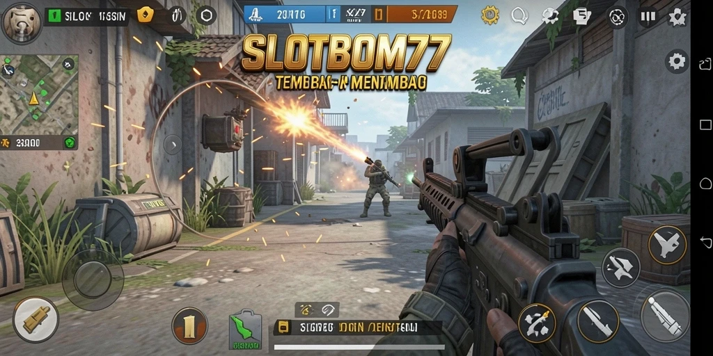 Gameplay menembak yang seru dan mendebarkan di SLOTBOM77.
