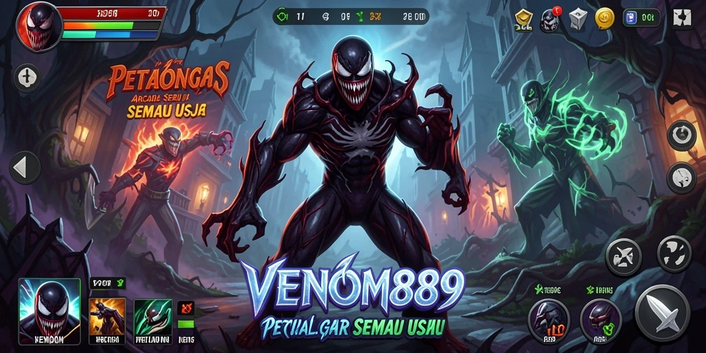 Screenshot gameplay menunjukkan aksi seru di <strong>VENOM889</strong>.