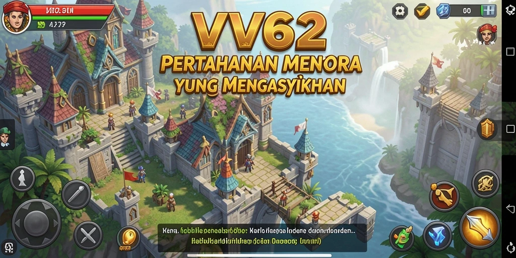 Gameplay menarik Tower Defense dengan berbagai menara strategis.